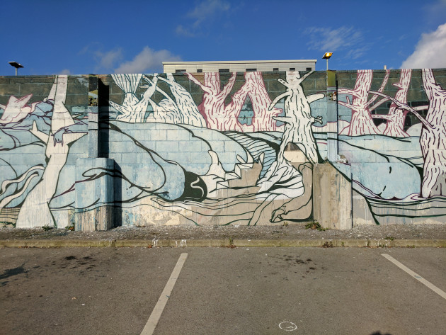 Will Barras wall mural in Sheffield